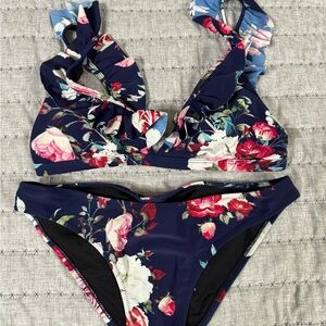 Cupshe Floral Bikini Set